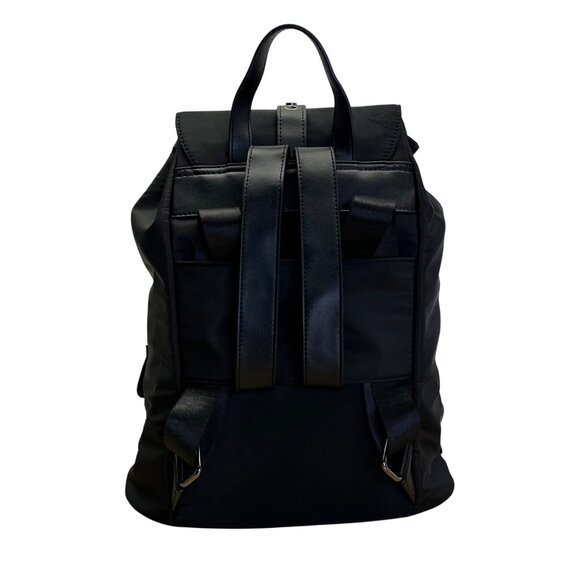 Saint & Sofia Black Nylon With Grommet Strap Design & Exterior Pockets Backpack - Picture 3 of 12